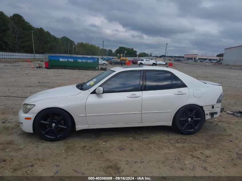 2001 Lexus Is 300 VIN: JTHBD182310002074 Lot: 40358009