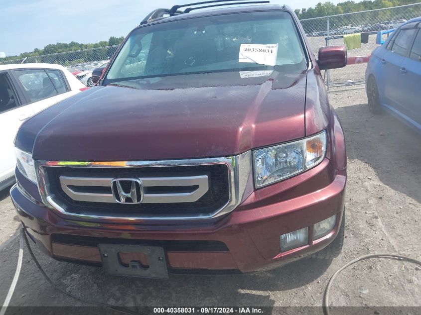 2011 Honda Ridgeline Rtl VIN: 5FPYK1F54BB009172 Lot: 40358031