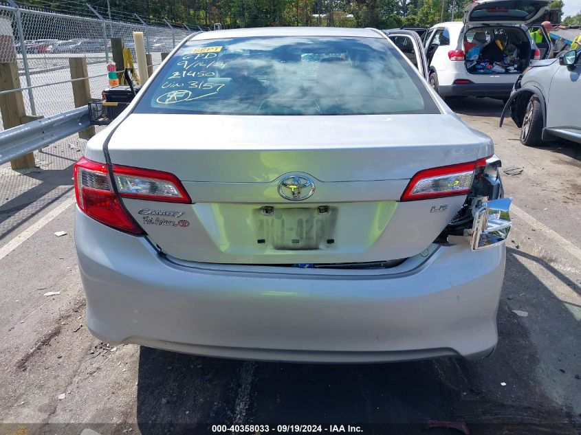 2013 Toyota Camry Le VIN: 4T1BF1FK8DU263157 Lot: 40358033