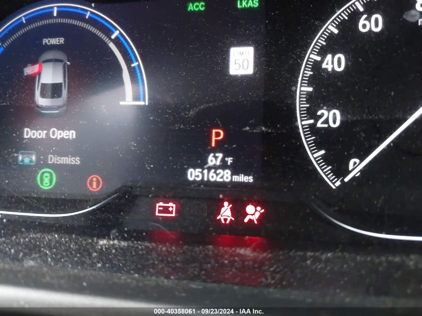 1HGCV3F59JA000921 2018 Honda Accord Hybrid Exl