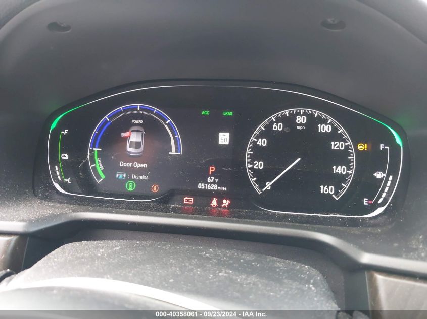 1HGCV3F59JA000921 2018 Honda Accord Hybrid Exl