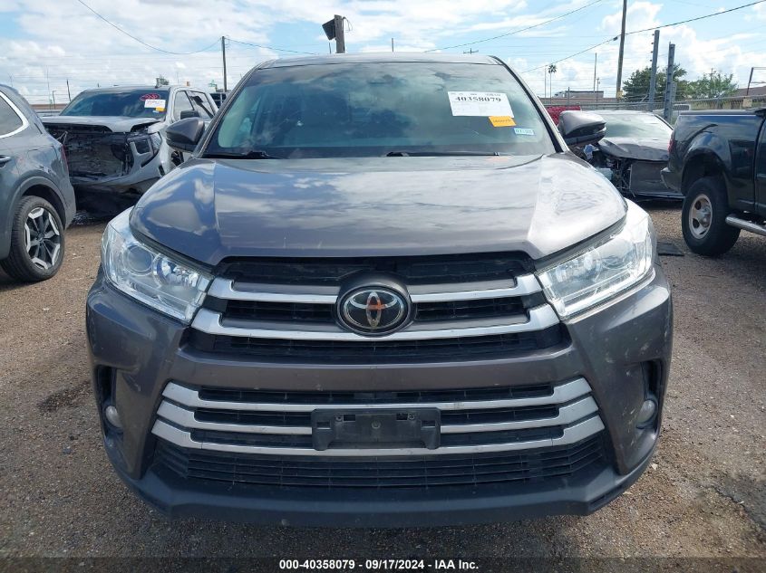 2019 Toyota Highlander Le Plus VIN: 5TDZZRFH8KS361801 Lot: 40358079