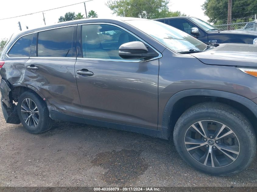 2019 Toyota Highlander Le Plus VIN: 5TDZZRFH8KS361801 Lot: 40358079