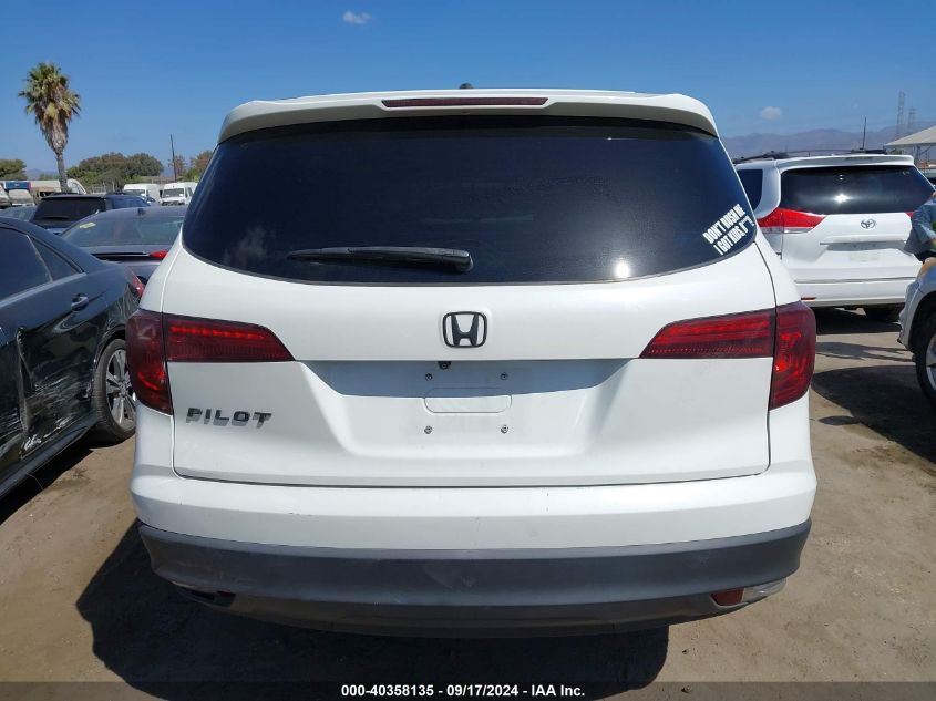 2018 Honda Pilot Ex VIN: 5FNYF5H35JB003783 Lot: 40358135