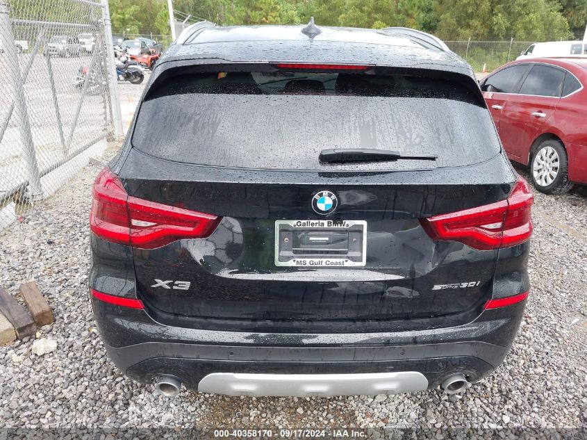 2021 BMW X3 Sdrive30I VIN: 5UXTY3C03M9H25291 Lot: 40358170