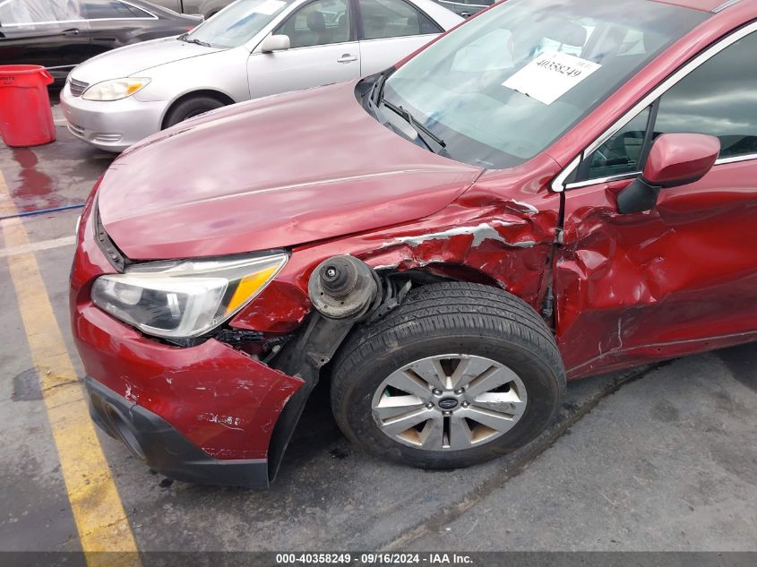 2017 Subaru Outback 2.5I Premium VIN: 4S4BSADC1H3200677 Lot: 40358249