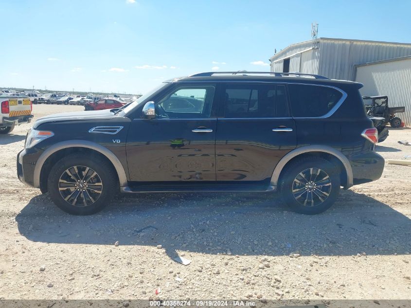 2019 Nissan Armada Sl VIN: JN8AY2ND9K9092877 Lot: 40358274