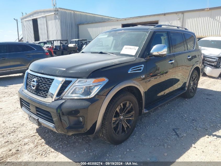 2019 Nissan Armada Sl VIN: JN8AY2ND9K9092877 Lot: 40358274