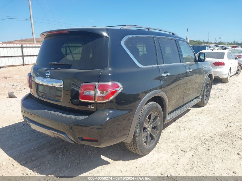 2019 Nissan Armada Sl VIN: JN8AY2ND9K9092877 Lot: 40358274