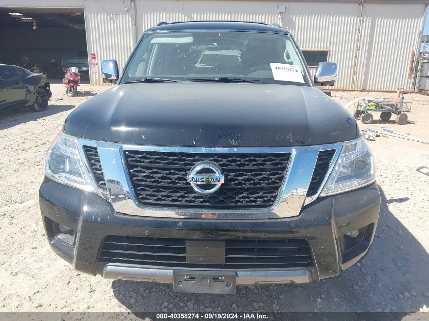 2019 Nissan Armada Sl VIN: JN8AY2ND9K9092877 Lot: 40358274