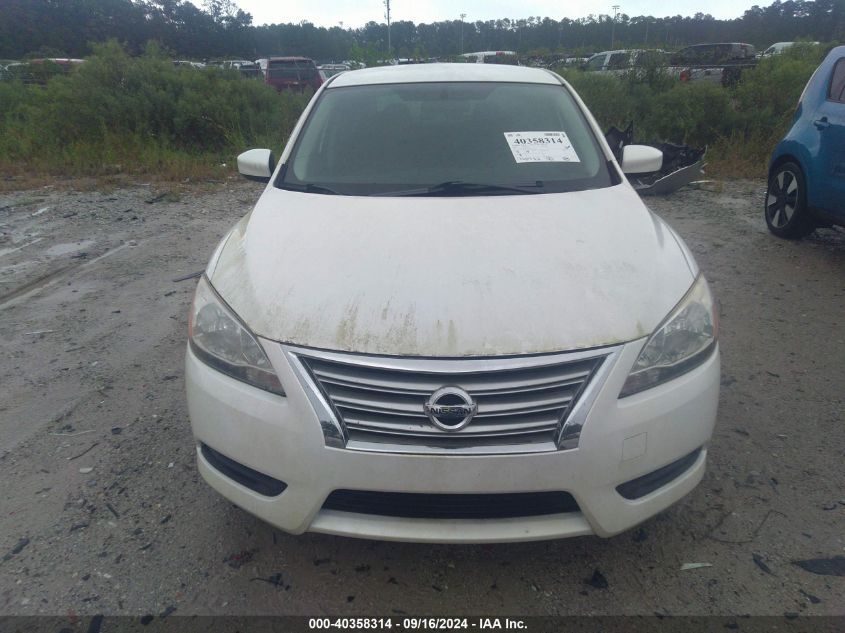 2013 Nissan Sentra Sv VIN: 3N1AB7AP8DL705336 Lot: 40358314