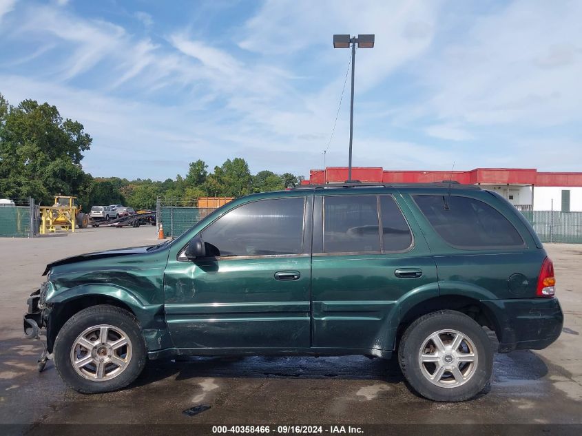 2002 Oldsmobile Bravada VIN: 1GHDT13S822354197 Lot: 40358466