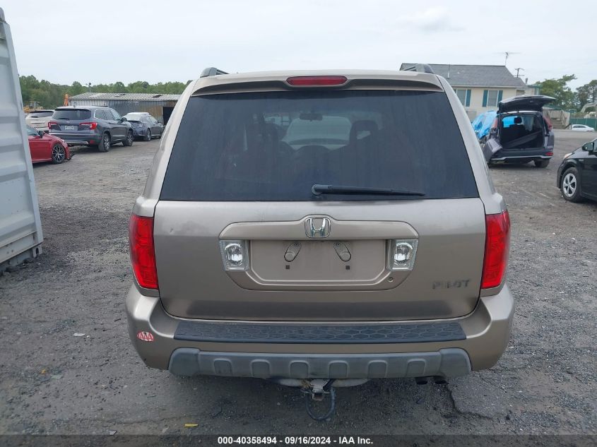 2004 Honda Pilot Ex VIN: 2HKYF18434H553992 Lot: 40358494