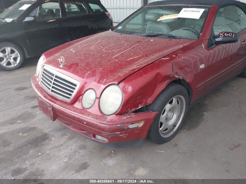 1999 Mercedes-Benz Clk 320 VIN: WDBLK65G3XT003126 Lot: 40358601