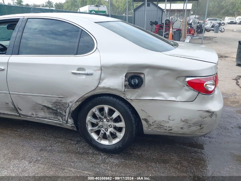 2004 Lexus Es 330 VIN: JTHBA30G845017706 Lot: 40358662