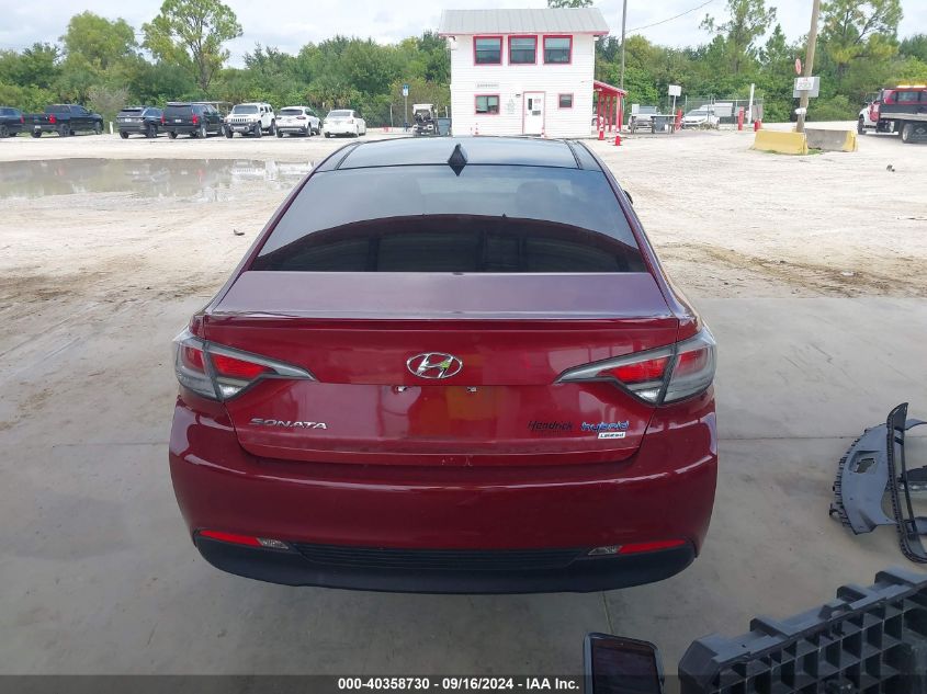 2016 Hyundai Sonata Hybrid Limited VIN: KMHE34L18GA016813 Lot: 40358730