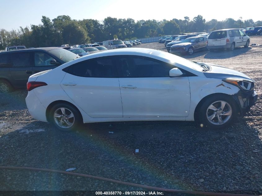 2014 Hyundai Elantra Se VIN: 5NPDH4AE3EH507383 Lot: 40358770