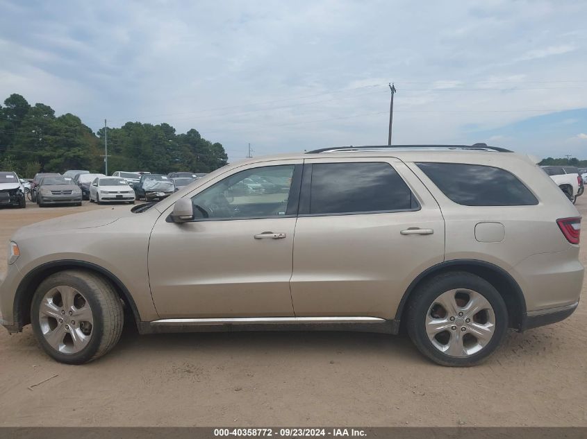 2014 Dodge Durango Limited VIN: 1C4SDHDT7EC428167 Lot: 40358772