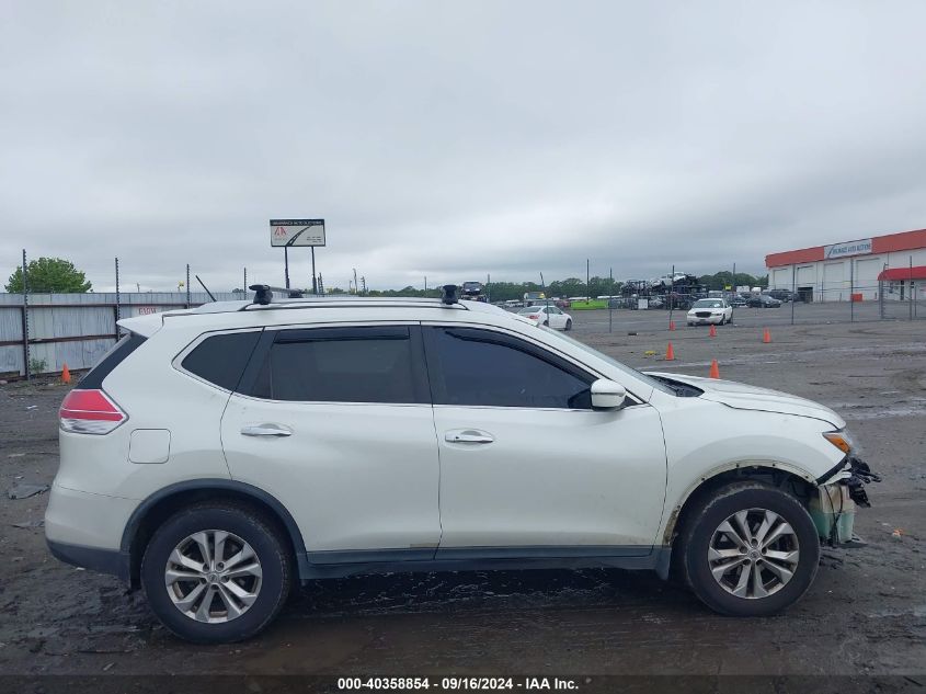 2016 Nissan Rogue Sv VIN: KNMAT2MT2GP722759 Lot: 40358854