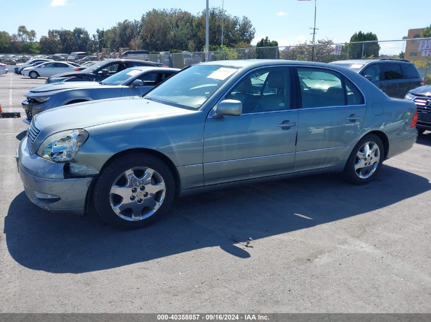 2001 Lexus Ls 430 VIN: JTHBN30F510012435 Lot: 40358857