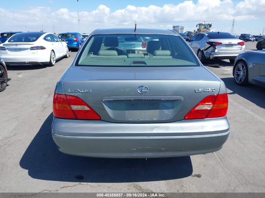 2001 Lexus Ls 430 VIN: JTHBN30F510012435 Lot: 40358857