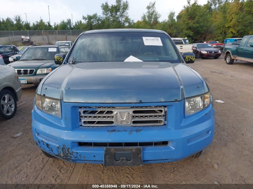 2006 Honda Ridgeline Rtl VIN: 2HJYK16536H522062 Lot: 40358948