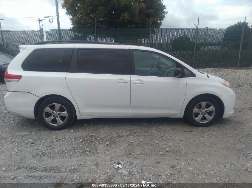 5TDKK3DC4ES419854 2014 Toyota Sienna Le V6 8 Passenger