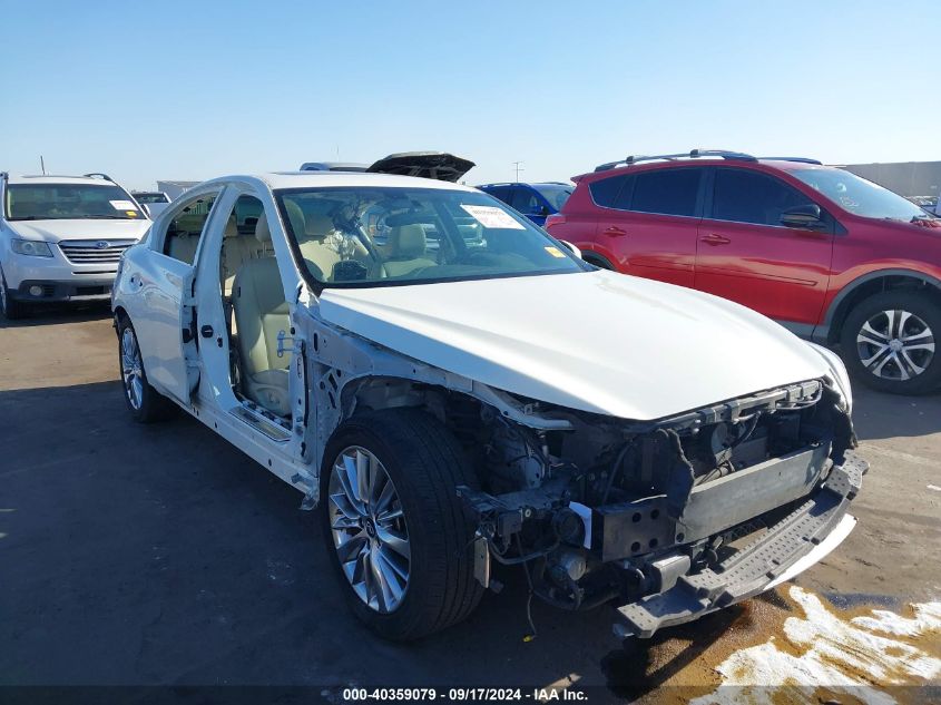 2019 Infiniti Q50 3.0T Luxe VIN: JN1EV7AP8KM512972 Lot: 40359079