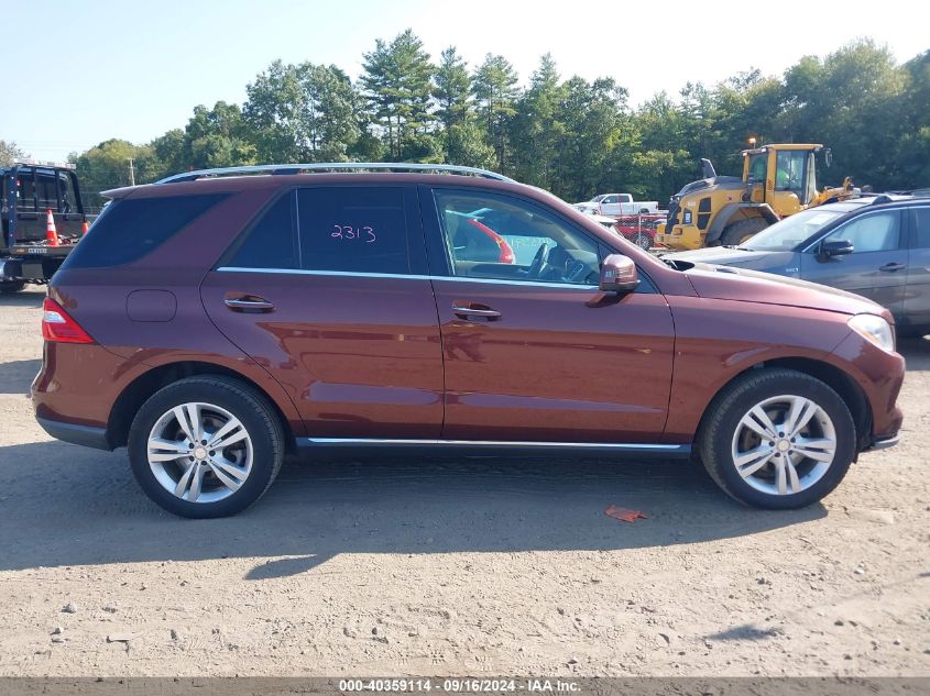 2013 Mercedes-Benz Ml 350 Bluetec 4Matic VIN: 4JGDA2EB7DA240985 Lot: 40359114