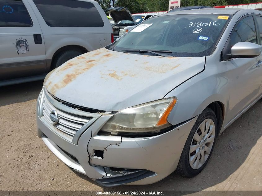 2014 Nissan Sentra S VIN: 3N1AB7APXEY318016 Lot: 40359158