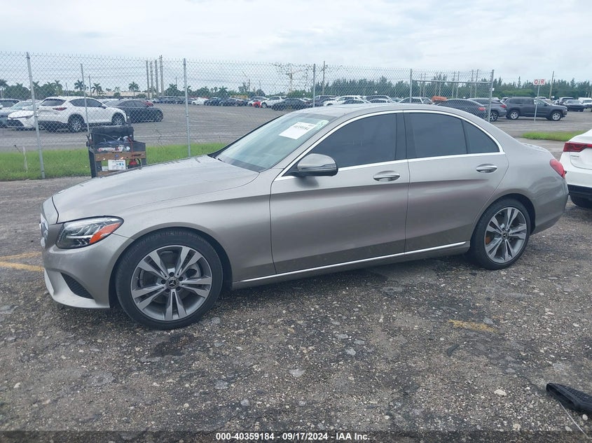 2019 MERCEDES-BENZ C 300 VIN: WDDWF8DB1KR481772
