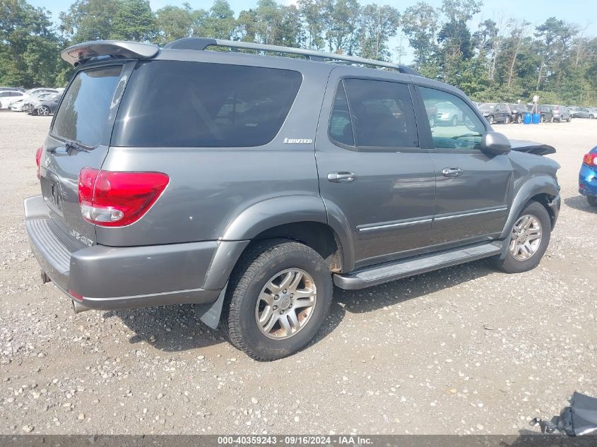 2005 Toyota Sequoia Limited V8 VIN: 5TDBT48A85S234542 Lot: 40359243