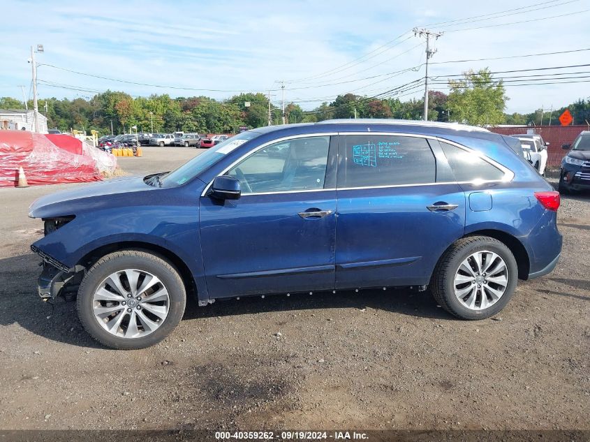 2015 Acura Mdx Technology Package VIN: 5FRYD4H49FB004501 Lot: 40359262