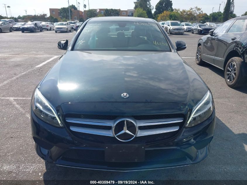 2019 Mercedes-Benz C 300 VIN: WDDWF8DB1KR515614 Lot: 40359479