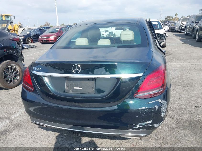 2019 Mercedes-Benz C 300 VIN: WDDWF8DB1KR515614 Lot: 40359479