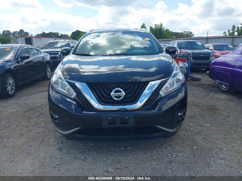 2015 Nissan Murano Sl VIN: 5N1AZ2MG9FN229605 Lot: 40359489