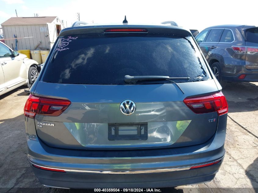 2018 Volkswagen Tiguan 2.0T Se/2.0T Sel VIN: 3VV3B7AXXJM187789 Lot: 40359504