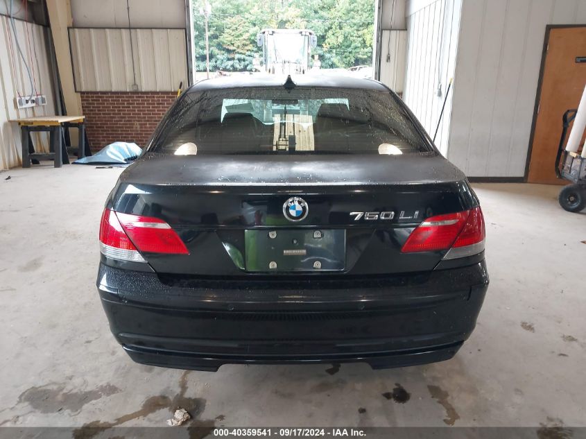 2008 BMW 750Li VIN: WBAHN835X8DT77768 Lot: 40359541