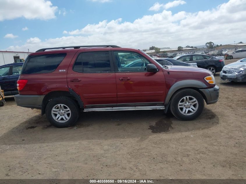 2004 Toyota Sequoia Sr5 V8 VIN: 5TDZT34A14S208054 Lot: 40359550