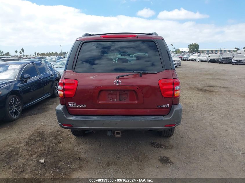 2004 Toyota Sequoia Sr5 V8 VIN: 5TDZT34A14S208054 Lot: 40359550