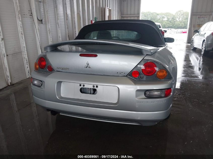 2003 Mitsubishi Eclipse Spyder Gs VIN: 4A3AE45G03E073621 Lot: 40359561