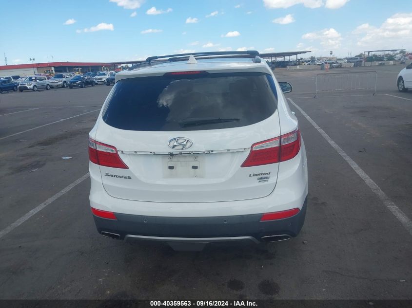 2014 Hyundai Santa Fe Limited VIN: KM8SRDHF2EU082792 Lot: 40359563