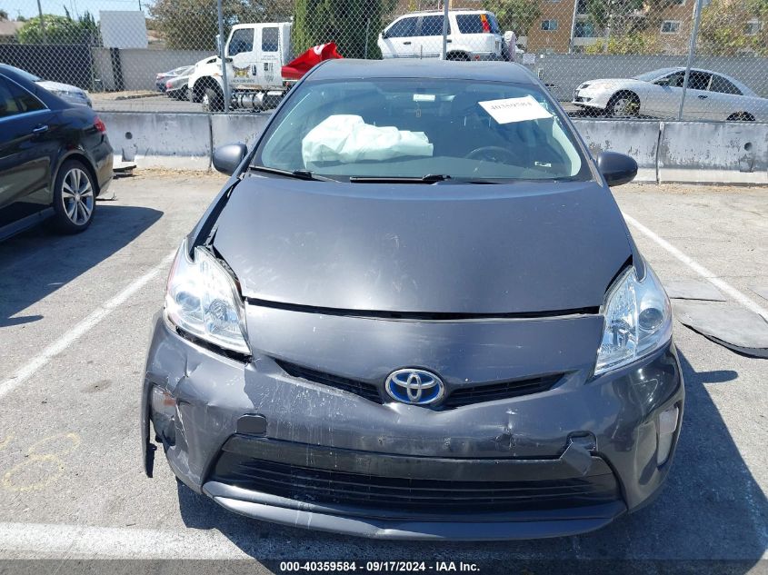 2014 Toyota Prius Two VIN: JTDKN3DU3E0368401 Lot: 40359584