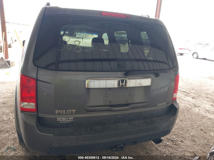 2010 Honda Pilot Ex-L VIN: 5FNYF4H54AB018240 Lot: 40359612