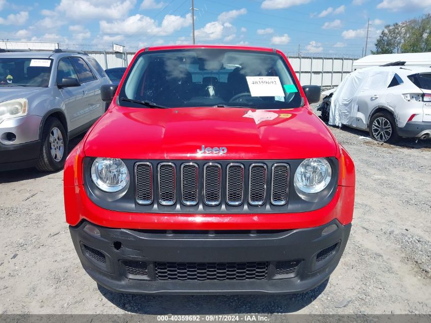 2017 Jeep Renegade Sport Fwd VIN: ZACCJAABXHPF45757 Lot: 40359692