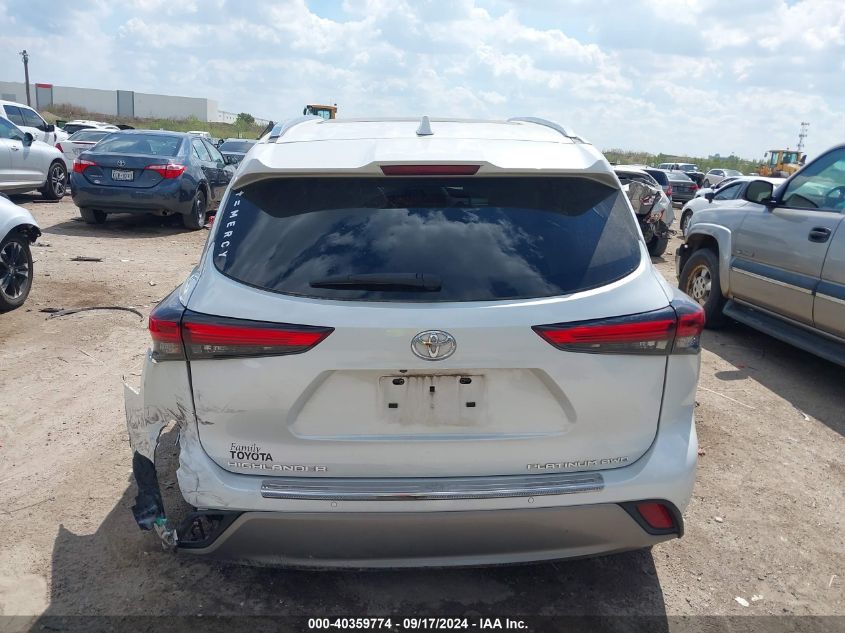 2022 TOYOTA HIGHLANDER PLATINUM - 5TDFZRBH6NS227737