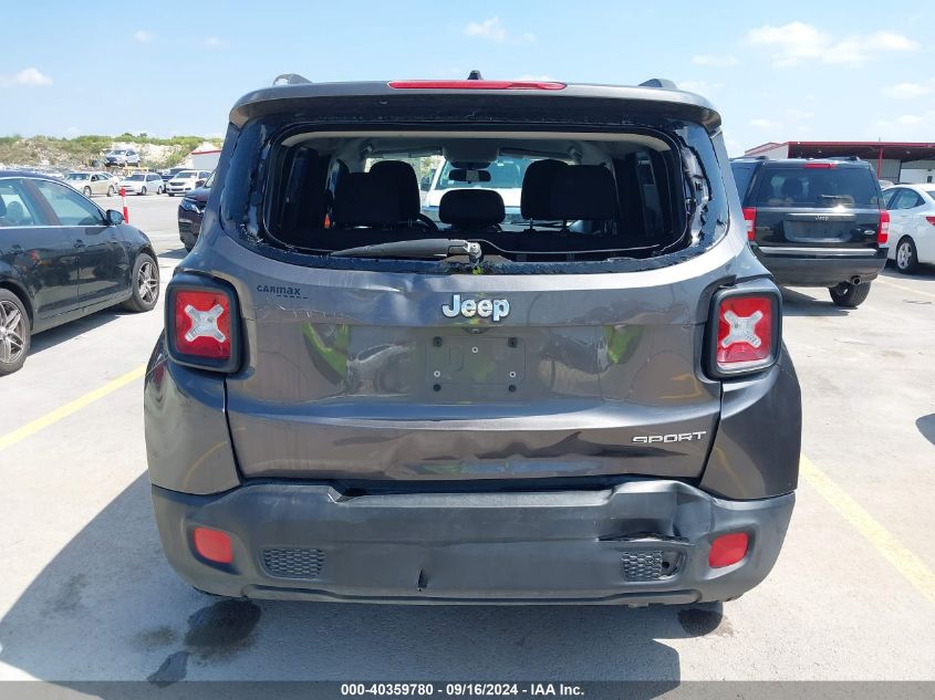 2016 Jeep Renegade Sport VIN: ZACCJAAT9GPD86642 Lot: 40359780