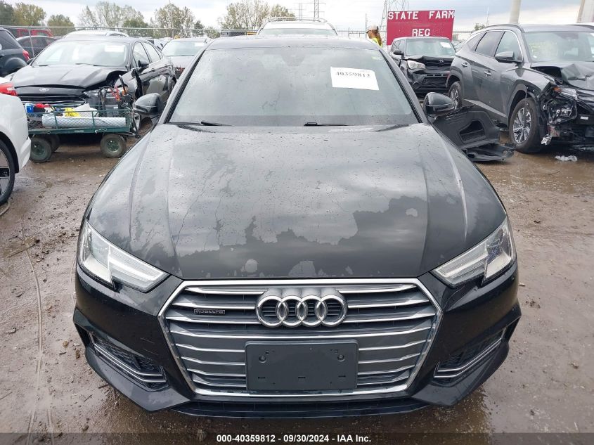 2018 Audi A4 2.0T Premium/2.0T Tech Premium VIN: WAUDNAF4XJA018078 Lot: 40359812