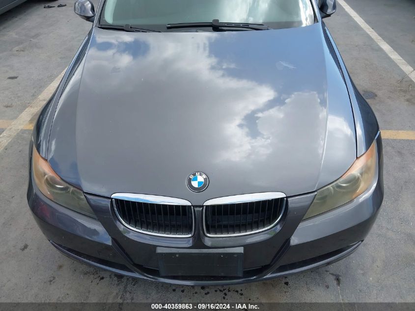 2007 BMW 328I I Sulev VIN: WBAVC53527FZ71541 Lot: 40359863