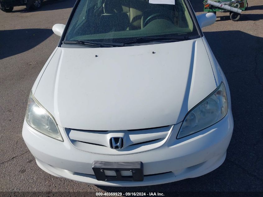 2004 Honda Civic Ex VIN: 1HGES25854L022348 Lot: 40359929